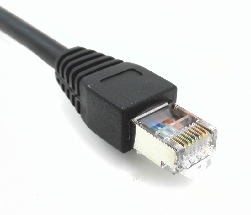 zdyCGTime 10inch Cat6e RJ45 M/F Shielded Ethernet Network Screw Panel Mount Extension Cable (10inch RJ45) - Image 4
